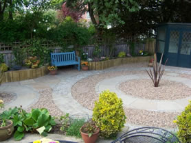 Garden landscaped in Castleford