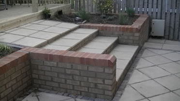 Paving as part of landscaped garden in Pontefract